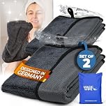 Magicwipe® Bathroom Drying Cloth XXL (40×60 cm, 2 Pack) – Removes Limescale & Hard Water Stains in Seconds with Just Water – Streak-Free for Shower Glass & Tiles – Reusable Microfibre Cloth