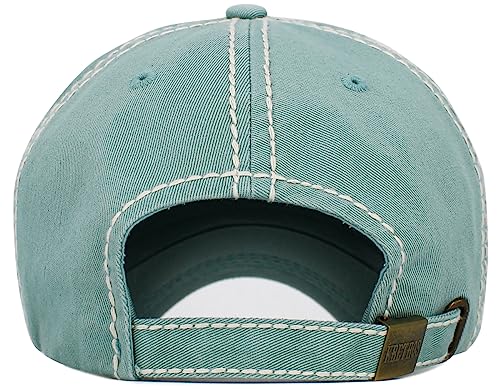 Image of KBETHOS Dog Cat Mom Dad Theme Womens Baseball Cap Distressed Vintage Unconstructed Embroidered Patch Hat