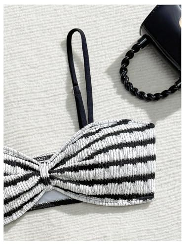 Image of RoseSeek Girl's 2 Piece Padded Bathing Suit Wireless Starfish Swimsuit Spaghetti Strap Vacation Beachwear Set
