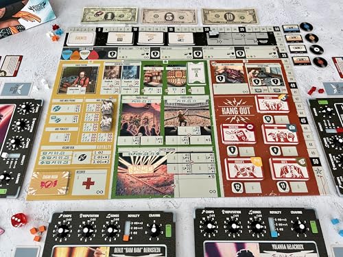 Rock Hard: 1977 juego de mesa estrategia musical miniatura 2