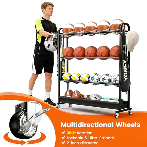 Adjustable-Basketball-Rack-with-Wheels-4-Tier-Sports-Ball-Storage-Cart-for-Basketball-Football-Volleyball-Soccer-More-Holds-up-to-20-Balls