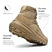 NORTIV 8 Men's Lightweight Casual Work Boots Leather Military Outdoor Hiking Motorcycle Combat Boots Commando,Size 13,Sand,SNMT244M