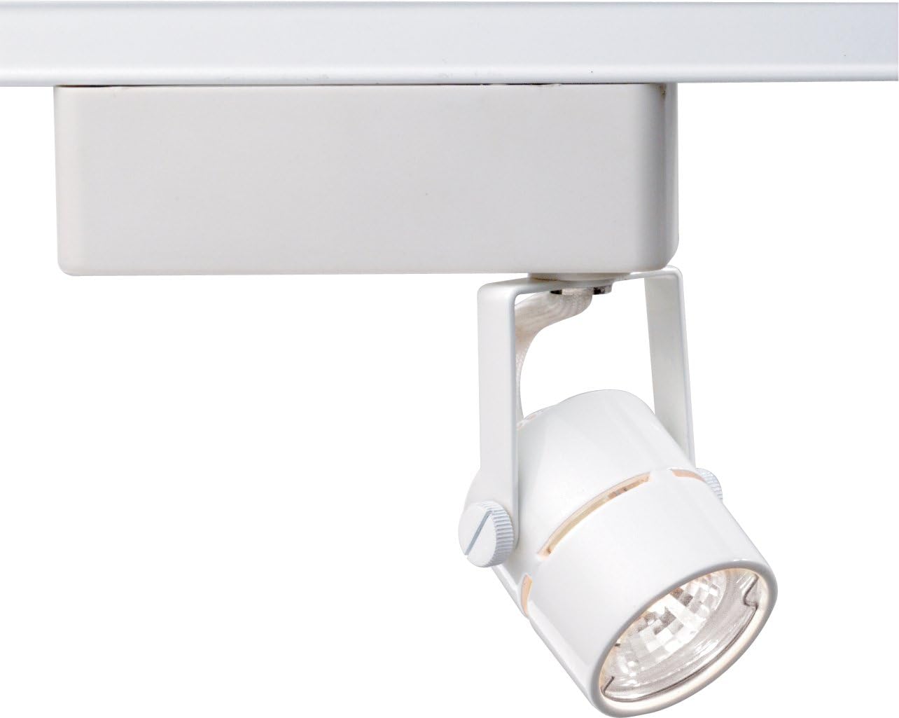 Nuvo TH234 One Light Track Head, Round, White Track Lighting Heads
