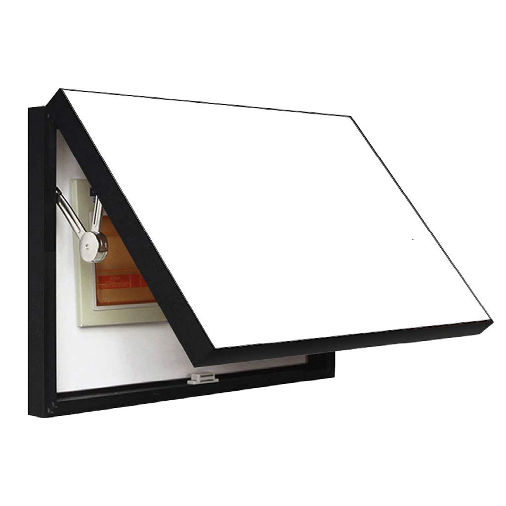 An der Wand montierte Schalttafelabdeckung, moderner einfacher Schalter, elektrische Bremskasten-Stanzabdeckung, Lackierung, Lackierung des Restaurant-Verteilerkastens(Schwarz, (50