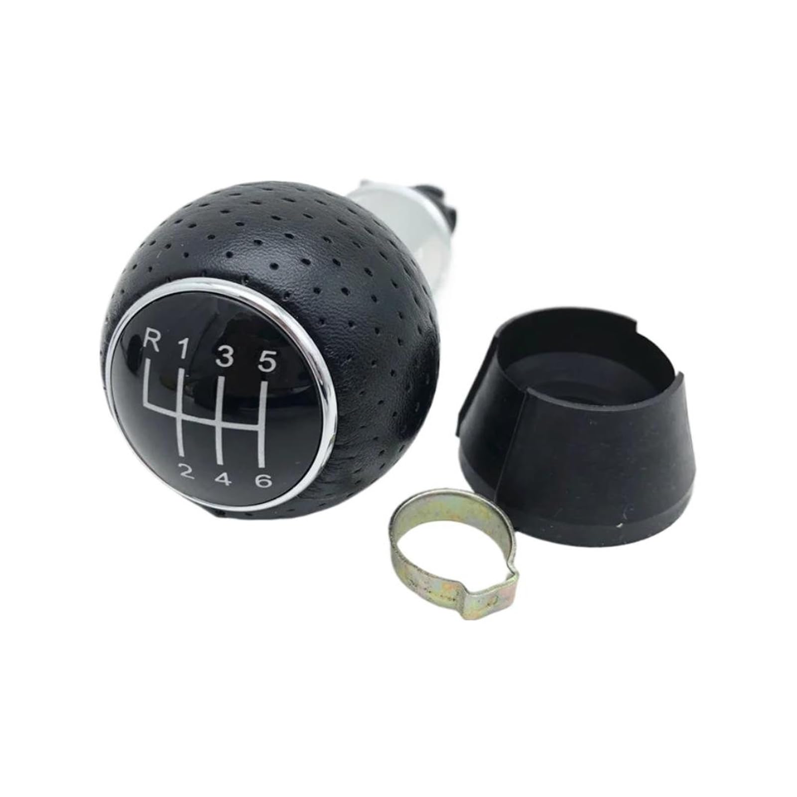 Dbmswzjqpv R12456knob 12Mm Upgrade Gear Shifter Knob For A3 S3 8L 2001 2002 2003 Black/Silver