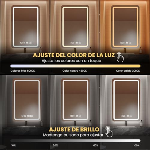 Comparativas de Espejo led touch de esta semana. 8 Comparativas de Espejo led touch de esta semana. 8