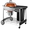 Weber Performer Deluxe Charcoal Grill 22 Inch Touch N Go Gas Ignition System Copper