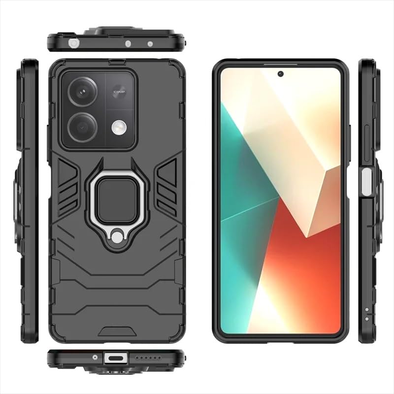 Image of SPAZY CASE Redmi Note 13 Pro Back Cover | Dual Layer Armor Defender Full Body Protective + PC Hybrid Kickstand Back Case for Redmi Note 13 Pro
