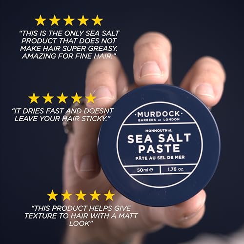 Image of Murdock London Sea Salt Paste, Defy Gravity With a Strong Hold That Lasts The Day, Made in England, 50g