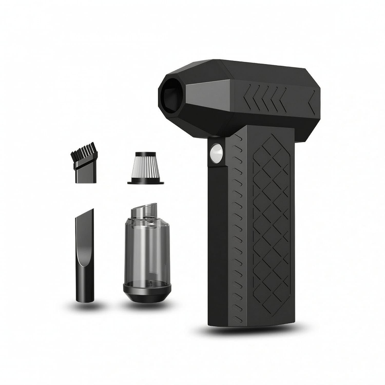 Rechargeable Cordless Air Duster Brushless Electric Air Duster Compact Handheld Blower Portable for Car Detailing, Black, Upgraded-image-27