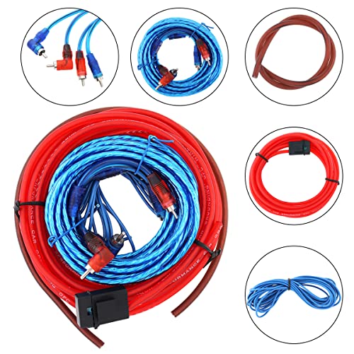 Drisentri 1 Set Of Car Audio Wire Wiring Kit Car Speaker Woofer Cables Car Power Amplifier Audio Line Power Line For Car Modification #TOP1