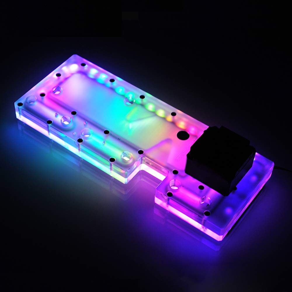 Bykski RBW Acrylic Distro Distribution Plate Waterway Boards with DDC Pump for Computer CoolerMaster