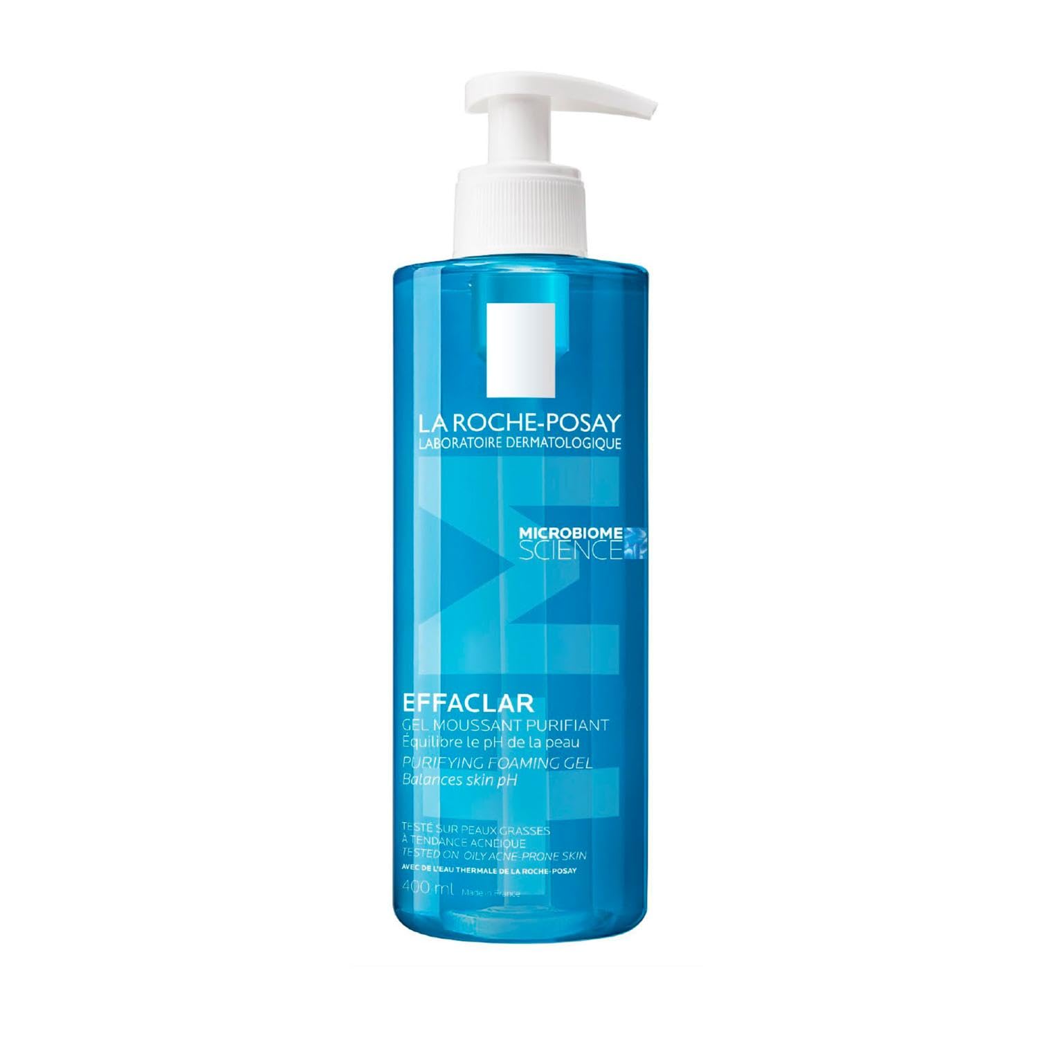 La Roche-Posay Effaclar Gel Detergente Schiumogeno, Purificante, 400 ml