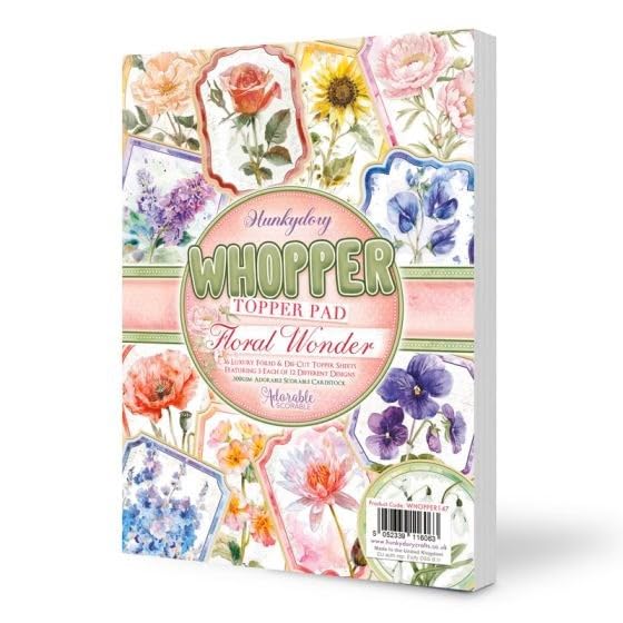Hunkydory - Whopper Topper Pad - Floral Wonder - WHOPPER147 - RRP £14.99