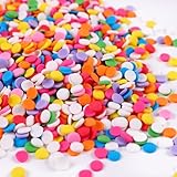 Edible Confetti Sprinkles for Cake Decorating, Round sprinkles, Rainbow Sprinkles for Baking, Cupcakes, Ice Cream Topping, Waffles, Macarons, and Cookies(120g/4.23oz)