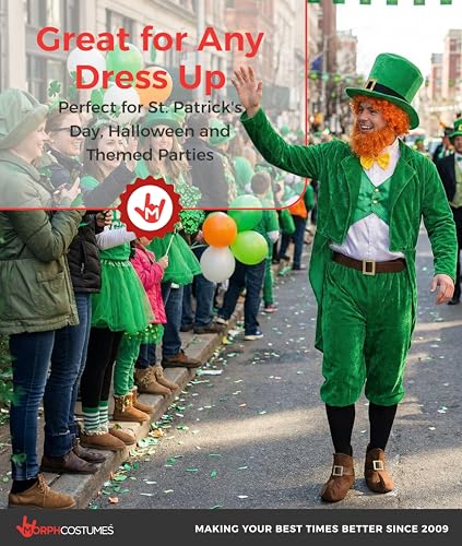 Fun Shack Leprechaun Costume Mens, Mens Leprechaun Costume, Irish Fancy Dress Mens Large - 6