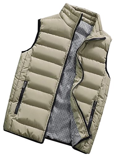Gilet oversize zippé en duvet chaud doudoune sans manche femme veste matelassée ample