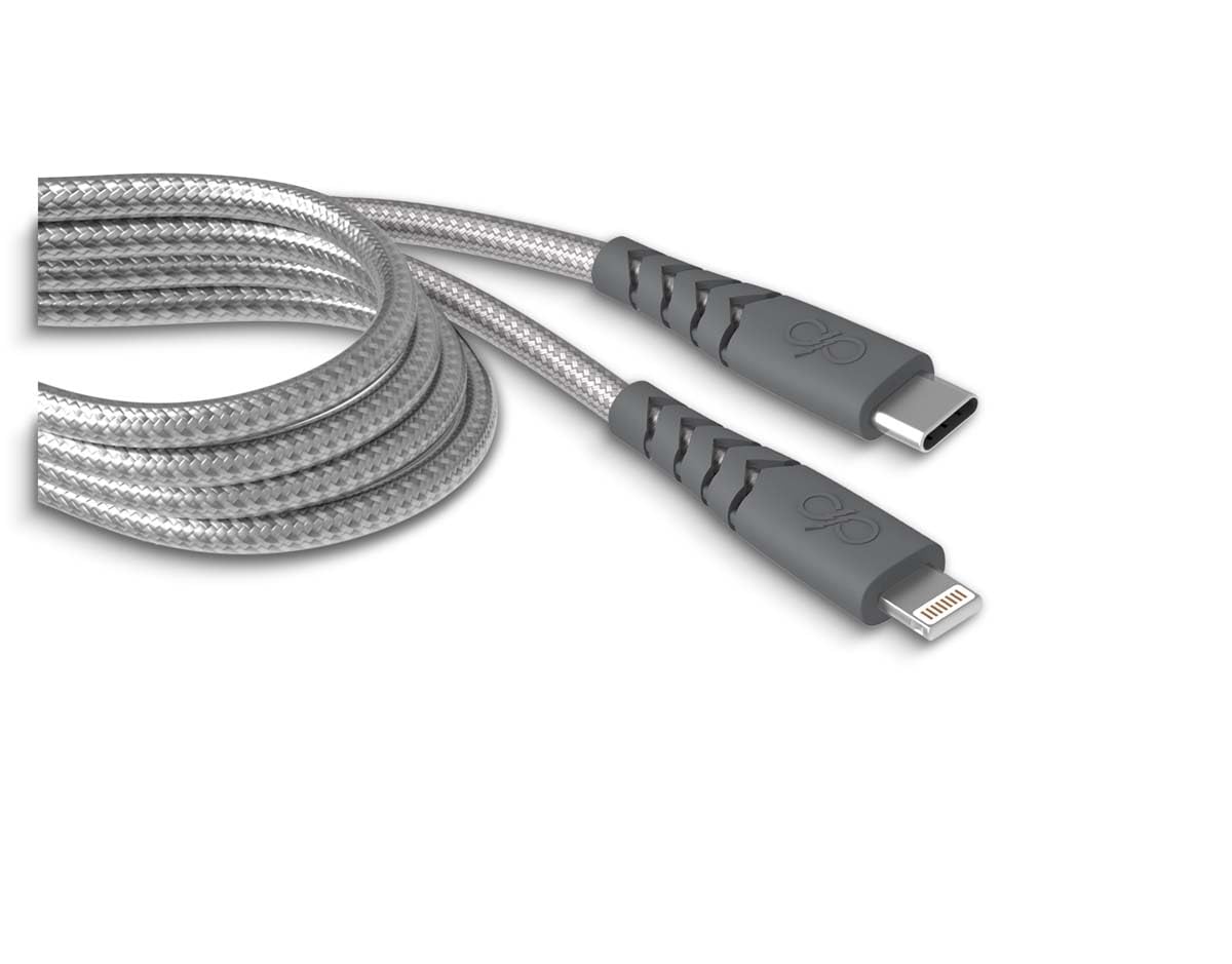 USB C to USB C Cable, 2M, Fast Charging Cable, Ultra-Reinforced, Unbreakable & Durable Braided Nylon, iPhone 15+ & Samsung Compatible, Grey