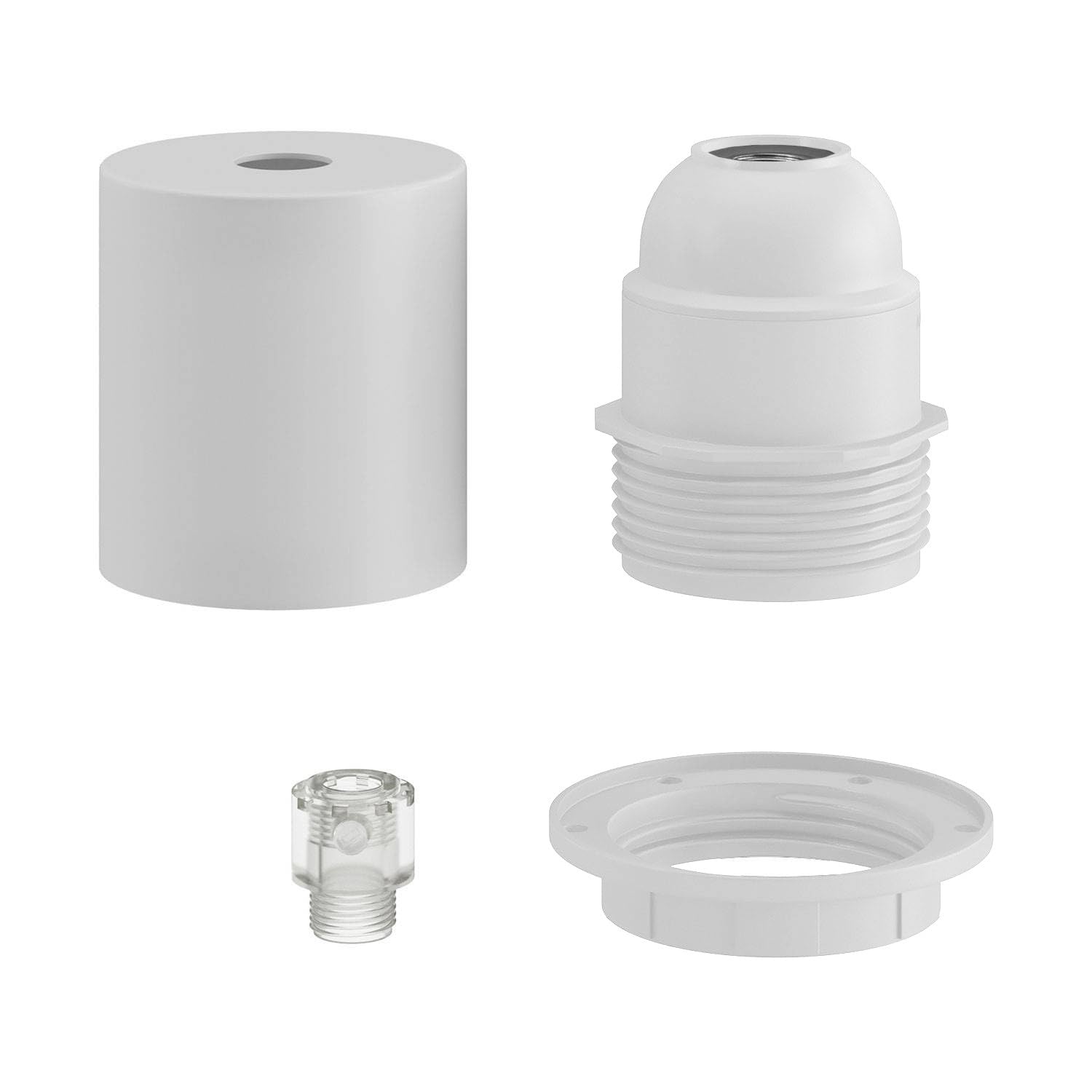 E27 fitting kit half-geschroefd met verborgen trekontlaster - Mosterd
