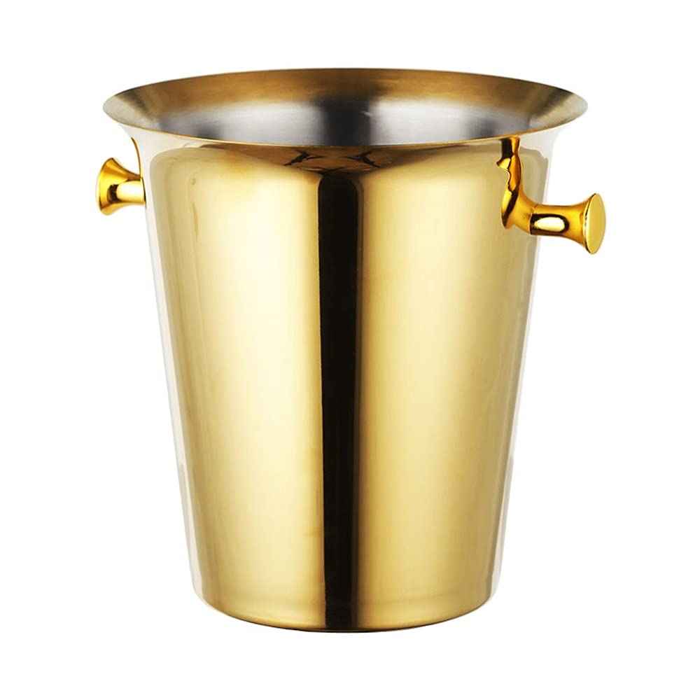 Seau à bière et vin 5L en acier avec poignée oreille pour une fraîcheur KTV à la maison