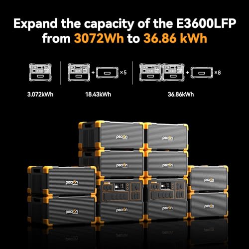 Image of pecron EP3800-48V 3840Wh, Expand Capacity for E3600LFP /E3800LFP /F3000LFP /E2400LFP /E1500LFP /E1000LFP