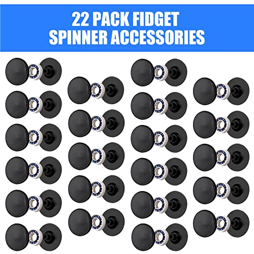 NiArt Fidget Spinner Toy DIY Bearing with Caps Set 22-Pack, MR137 0.5" Single-Sealed Chrome Steel Bearing Balls Replacement High Speed 13mmx7mmx4mm Epoxy Resin Casting Craft Skateboard Stress Reliever