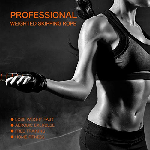 image for Jurgen K Jump Rope,Jump Ropes for Fitness,Weighted Jump Rope Workout f