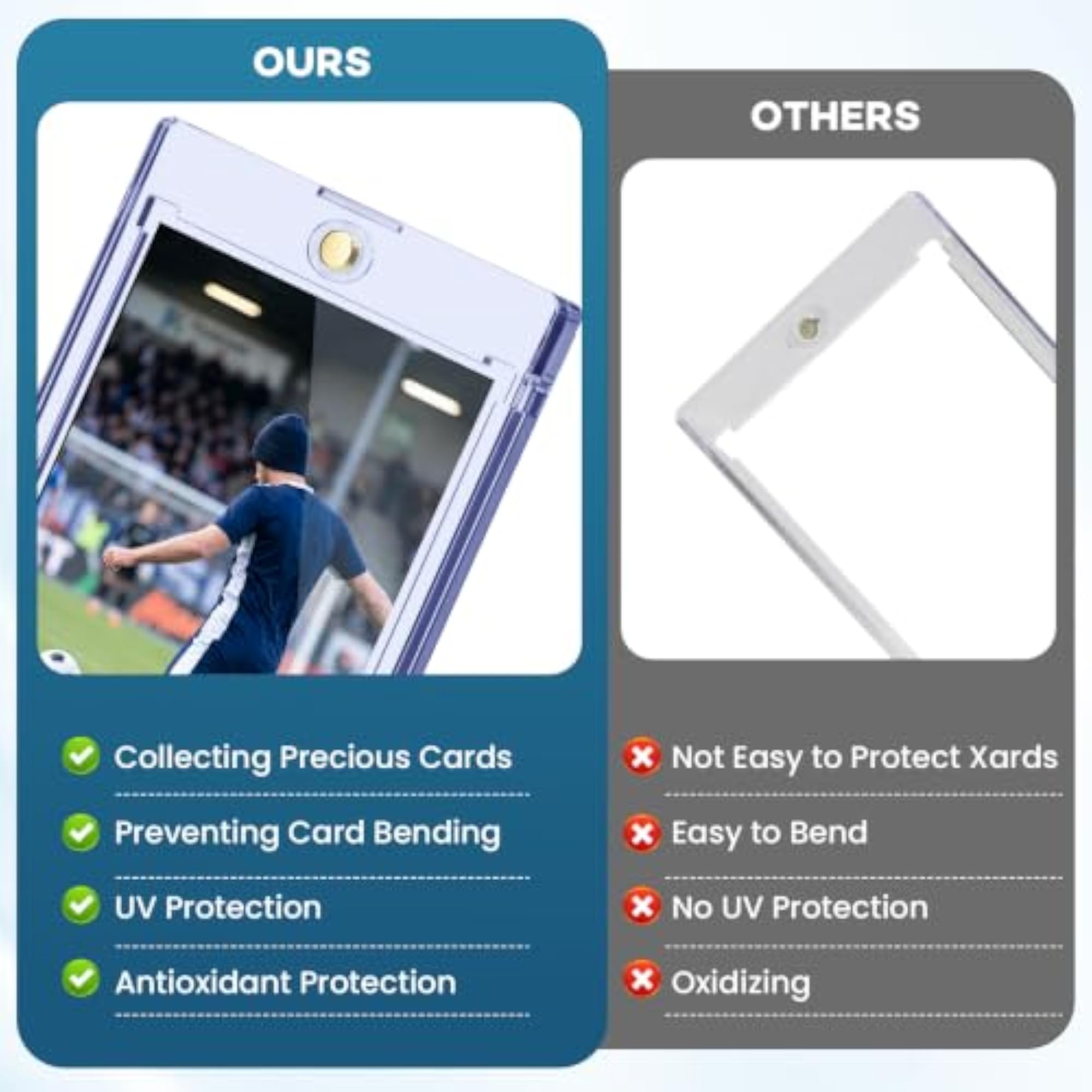 64ct Magnetic Card Holders, 35pt One Touch Card Holder