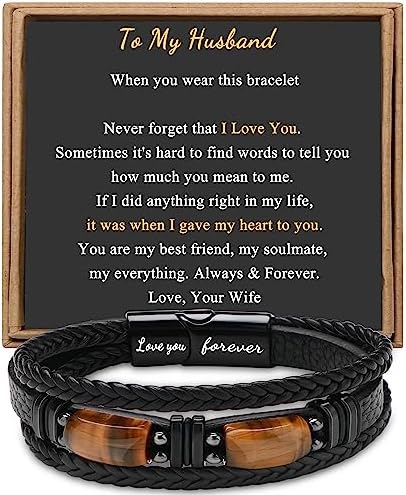 𝐔𝐧𝐢𝐪𝐮𝐞 𝐆𝐢𝐟𝐭𝐬 for Men 𝐋𝐞𝐚𝐭𝐡𝐞𝐫 𝐁𝐫𝐚𝐜𝐞𝐥𝐞𝐭 𝐟𝐨𝐫 𝐌𝐞𝐧 Dad Boyfriend Son G...