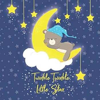 Twinkle Twinkle Little Star : Baby Shower Guest Book with Wishes for Baby and Advice for Parents + BONUS Gift Tracker Log + Keepsake Memory Pages - Starry Night Sky and Moon with Cute Sleeping Teddy B