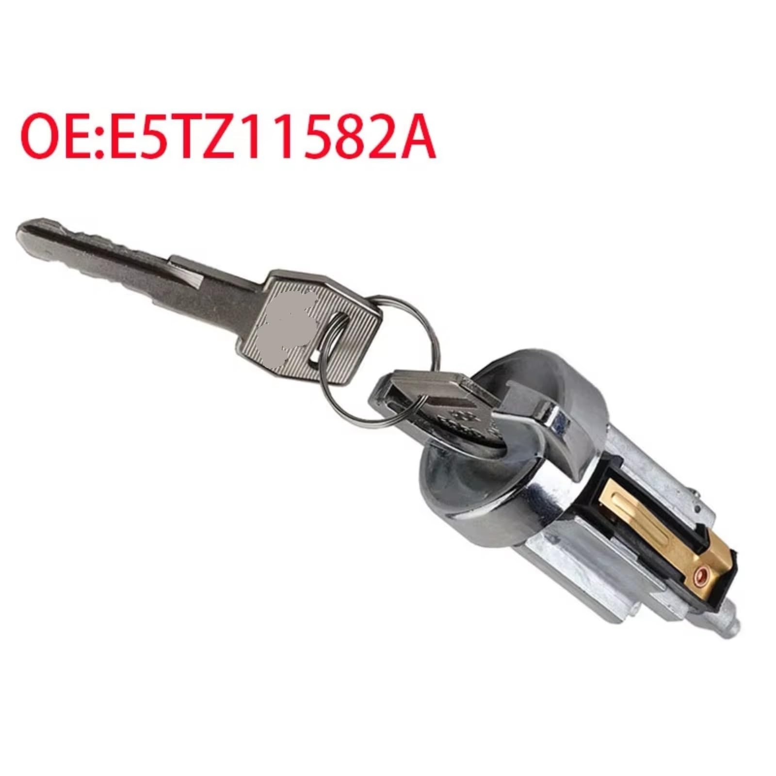 Auto-Zündschlosszylinder Mit 2 Schlüsseln Kompatibel Mit Ford Für Escort 1981–1987 Für Ranger 1983–1994 OE E5TZ11582A Zündschlüssel Starter Schalter