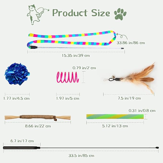 Kit Interactivo de Juguetes para Gatos 40 Piezas miniatura 8