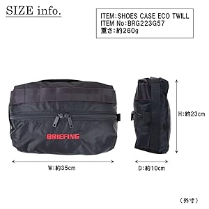 Amazon.co.jp: [ブリーフィング] GOLF ゴルフ SHOES CASE ECO