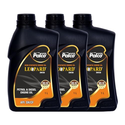 Image of PALCO LEOPARD 5W30 Engine Oil for Car 1L (Pack-3)| Engine Oil for Petrol & Diesel Cars