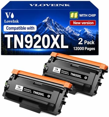 Replacement for TN920XL TN920 Toner Cartridge High Yield (2 Black...