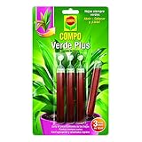 Compo Fertilizante Plus, Mezcla de nutrientes para Plantas Verdes, 3 monodosis de 10 ml, 24.3x14.4x0.8 cm