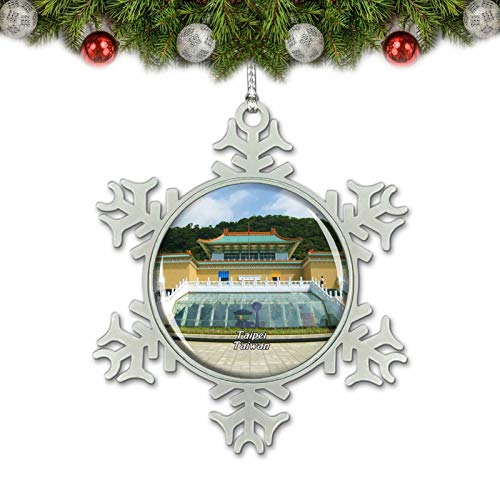 Taiwan National Palace Museum Taipei Christmas Ornament Tree Decoration Crystal Metal Souvenir Gift