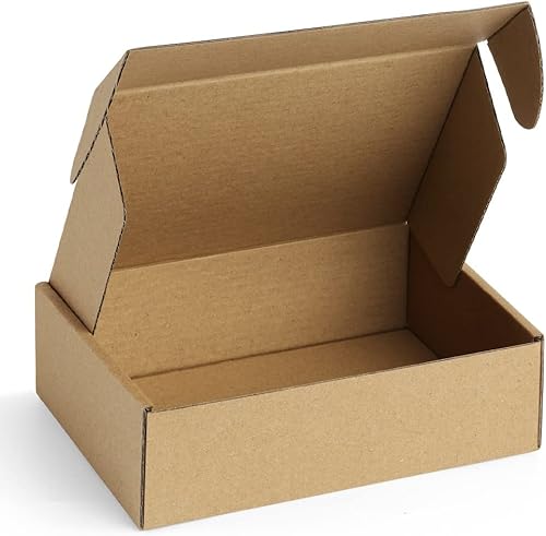 Miniatura 17 de Famagic Cajas de envío pequeñas – Paquete de 25 cajas de cartón corrugado marrón de 9 x 6 x 2 pulgadas para pequeñas empresas, cajas de correo