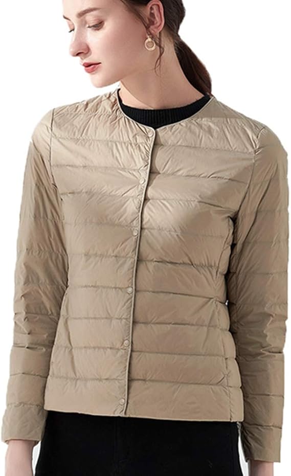 Amazon 軽量 ショート コート ダウンジャケット 薄手 暖かい防風性 防風 防寒 女性 ダウンコート シンプル レディース カジュアル スリム ライトダウンジャケット かわいい おしゃれ 春秋冬 普段用 コート ジャケット 通販