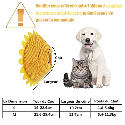 SLSON Collare per cani a forma di gatto, comodo e