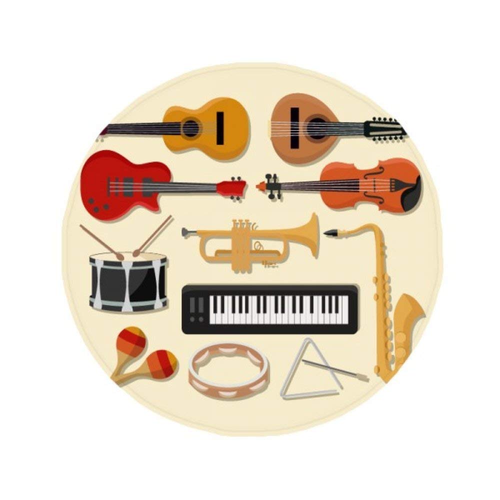 Tapis de sol rond musique, une idée cadeau pour mélomane