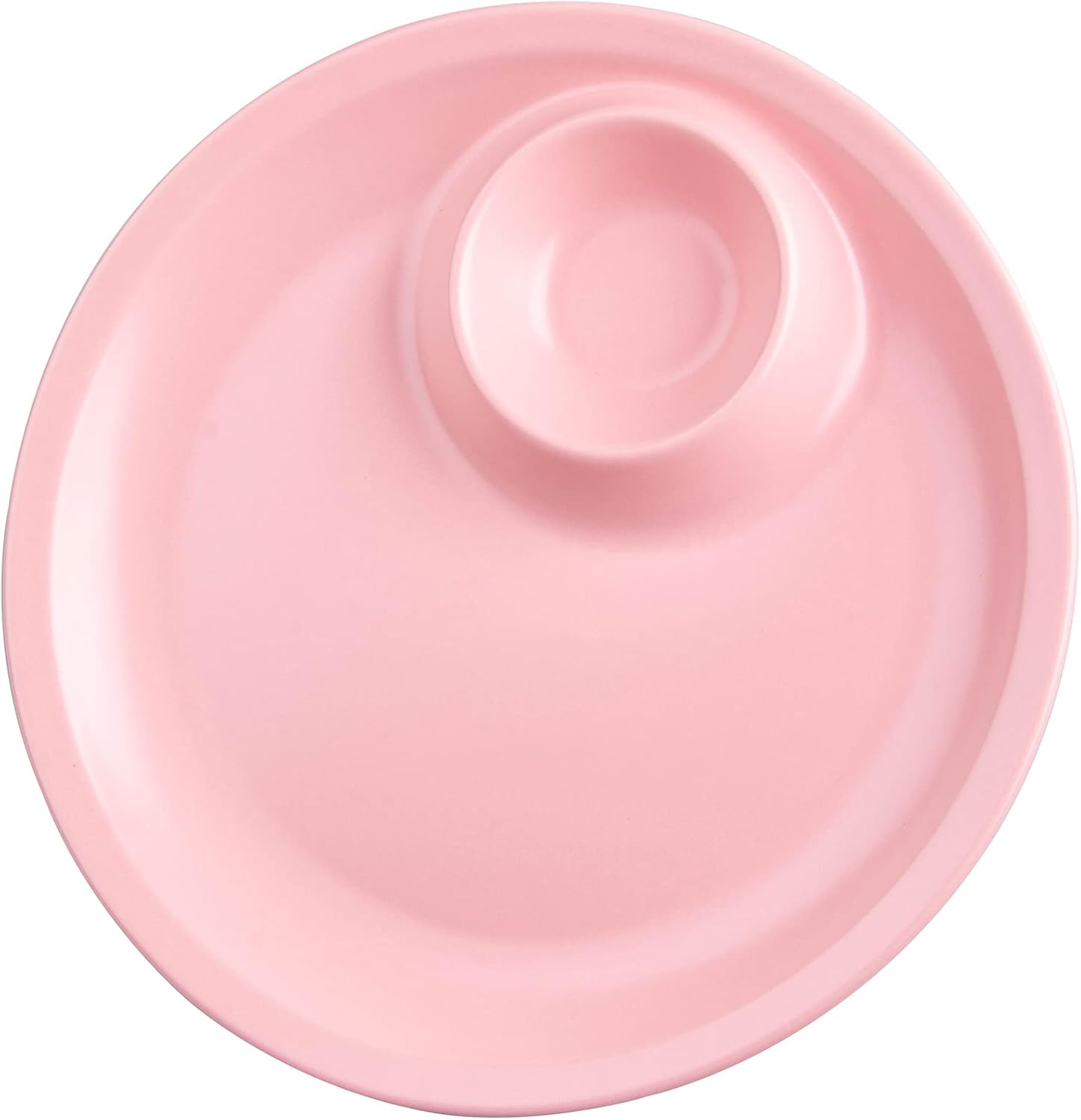 Porcelain Chip & Dip Serving Set, 10'' Chip and Dip Platter Divided Serving Dish