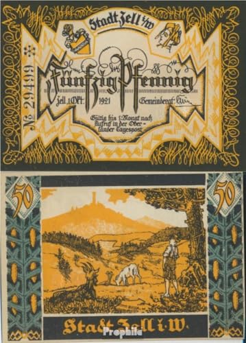PROPHILA Zell im Wiesental 1921 50 Pfennig Notgeld