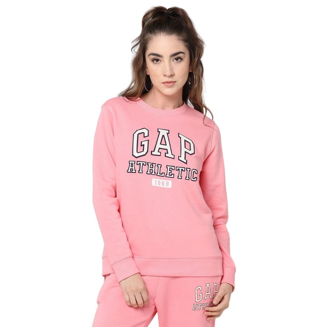 gap Women’s Regular Fit Solid Full Sleeves Hooded Sweatshirt-picture-57