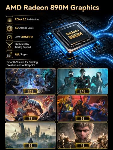 Image of GMKtec X1 Pro Mini PC AMD Ryzen AI 9 HX 470 | 64GB 6400MT /s LPDDR5X 2TB PCIe 4.0 SSD Dual i226V 2.5G RJ45 WiFi 7 BT5.4, OCuLink USB4.0, HDMI 2.1 DP2.1 8K Mini Computers