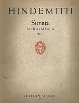 Paul Hindemith Sonate for Flute & Piano. Edition Schott 2522 NO FLUTE PART