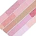 FSpronail Plaid Nail Foil Transfer, 10 Rolls/Box Pink Plaid Nail Stickers Transfer Sheets Checkered Prints Decals Starry Paper Geometric Lines Swirls Decoration Manicure Wraps Pegatinas Uñas