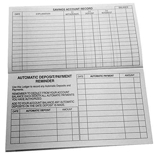 50 Page Checkbook Transaction Registers With 2022 2023 2024 Calendars - Set Of 25 #TOP2