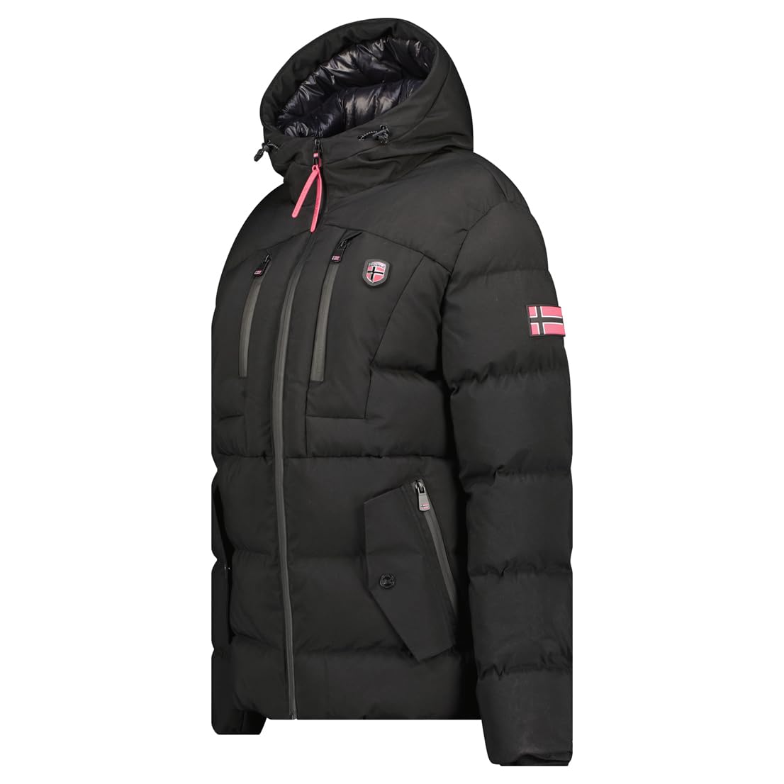 Geographical Norway Parka da donna modello CACHOT colore nero taglia M, Nero , M