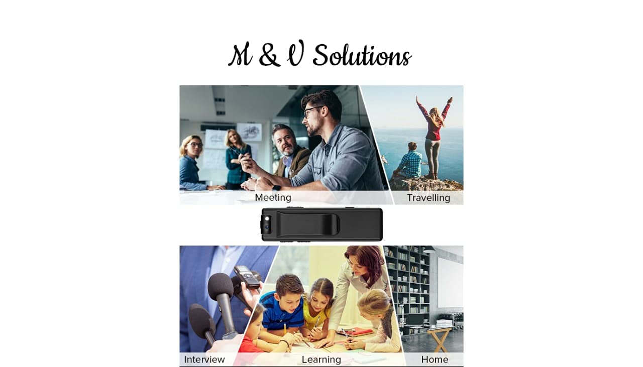 M&V Solutions Full hd 1080P Wearable Body Small Security Camera 3 51CwtO7ugHS. SL1280